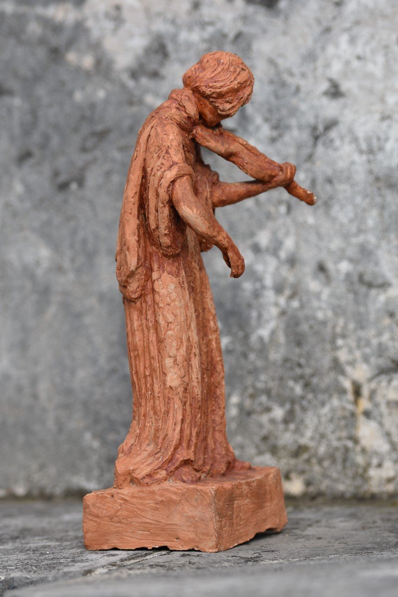 Marguerite Cousinet, Woman Playing The Viola (circa 1920)-photo-2