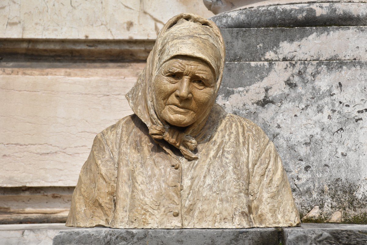 Marie GALLAUD (Paris 1867 - Neuilly-sur-Seine 1945), Vieille Bretonne (1896)-photo-3