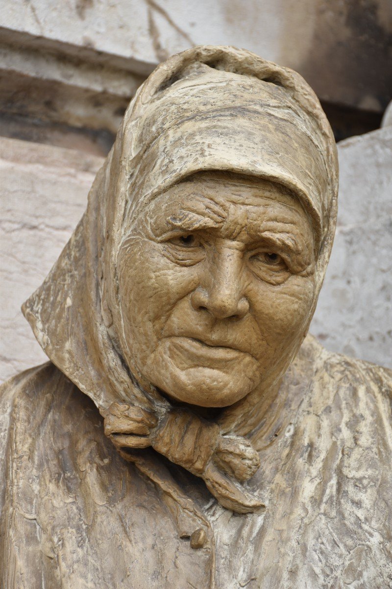 Marie Gallaud, Head Of An Old Breton Woman (1896)-photo-3