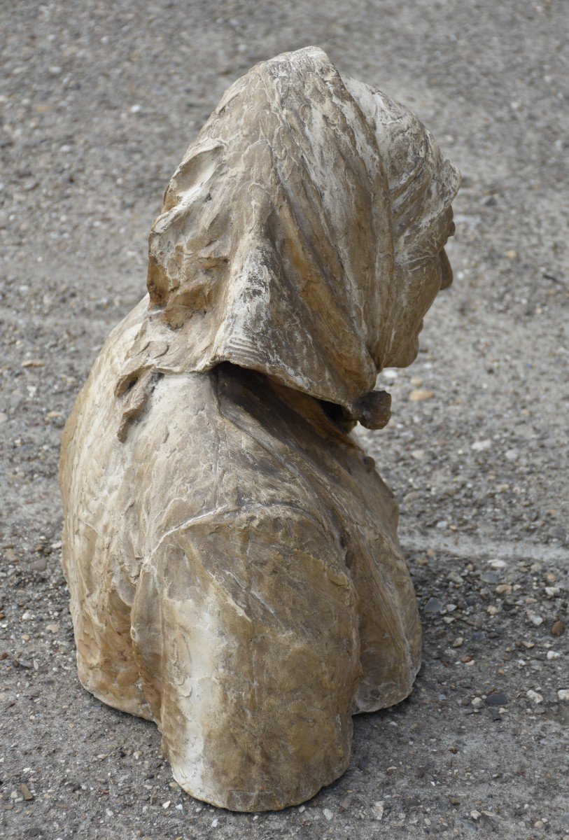 Marie GALLAUD (Paris 1867 - Neuilly-sur-Seine 1945), Vieille Bretonne (1896)-photo-3