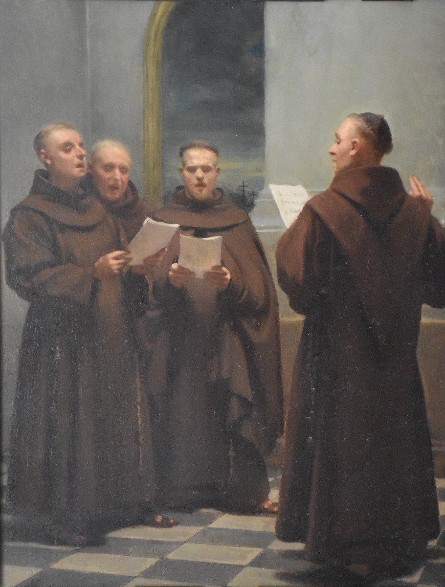 Alexander Nestor Nicolas Robert, La Leçon du chant au couvent (1871)