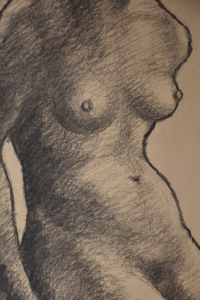 Marguerite Cousinet, Nude Woman, Seen From The Font (circa 1969)-photo-3