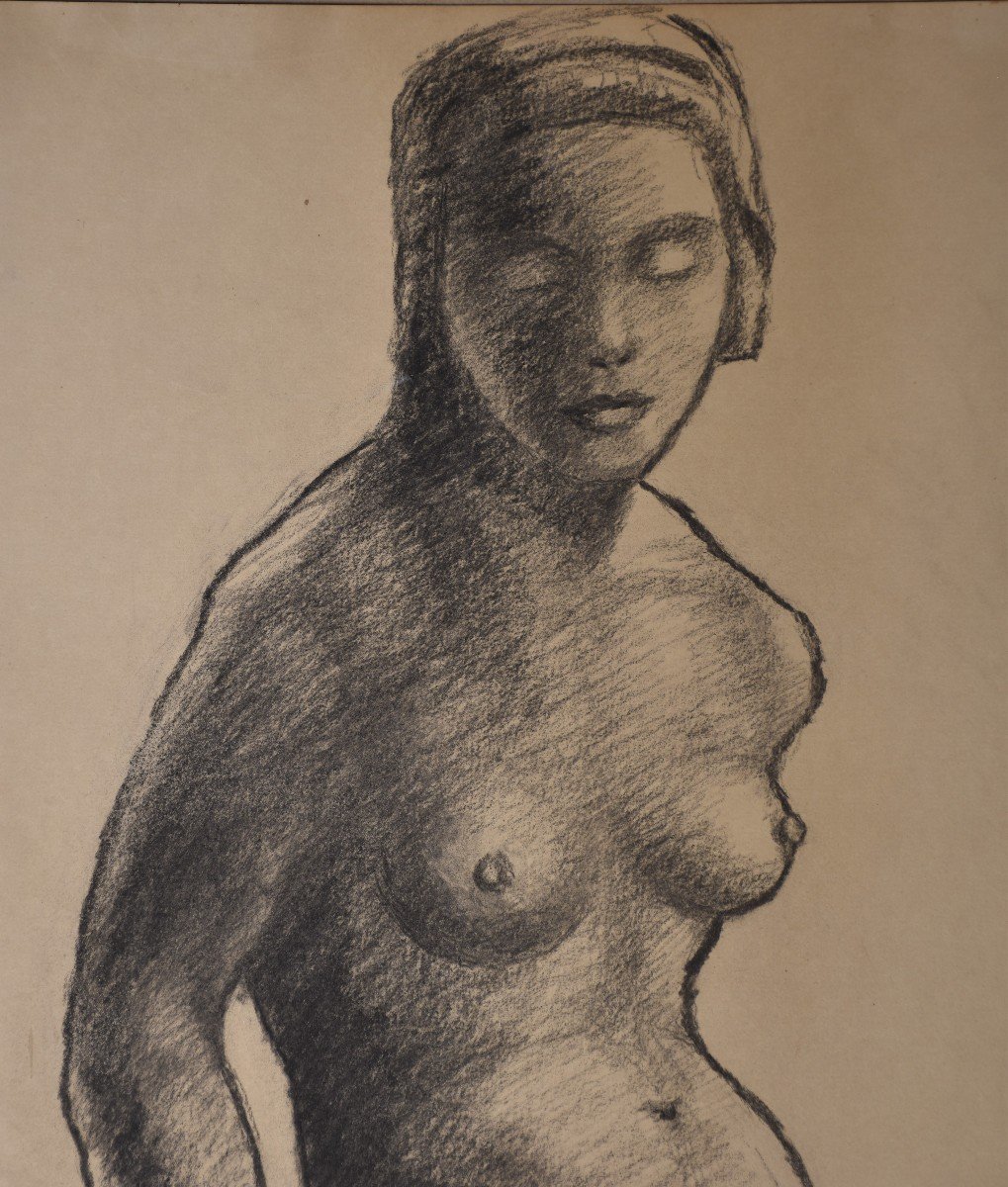 Marguerite Cousinet, Nude Woman, Seen From The Font (circa 1969)-photo-1