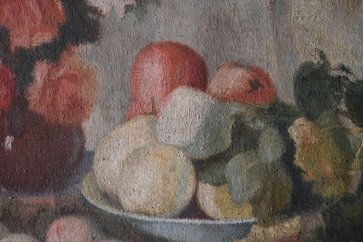 Adolphe Deteix, Still Life With Fruits And Vegetables (circa 1930)-photo-3
