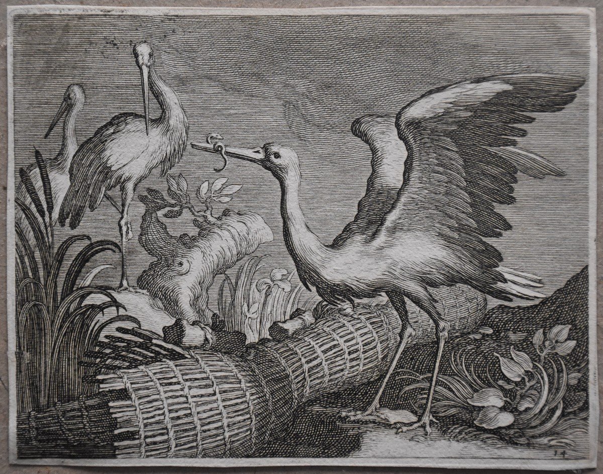 Boetius Adamsz Bolswert After Abraham Bloemaert, The Storks (1611)-photo-1