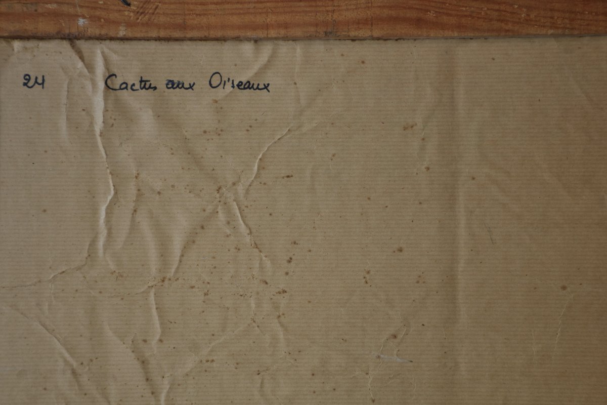 André Auclair, Cactus And Birds (circa 1960)-photo-3