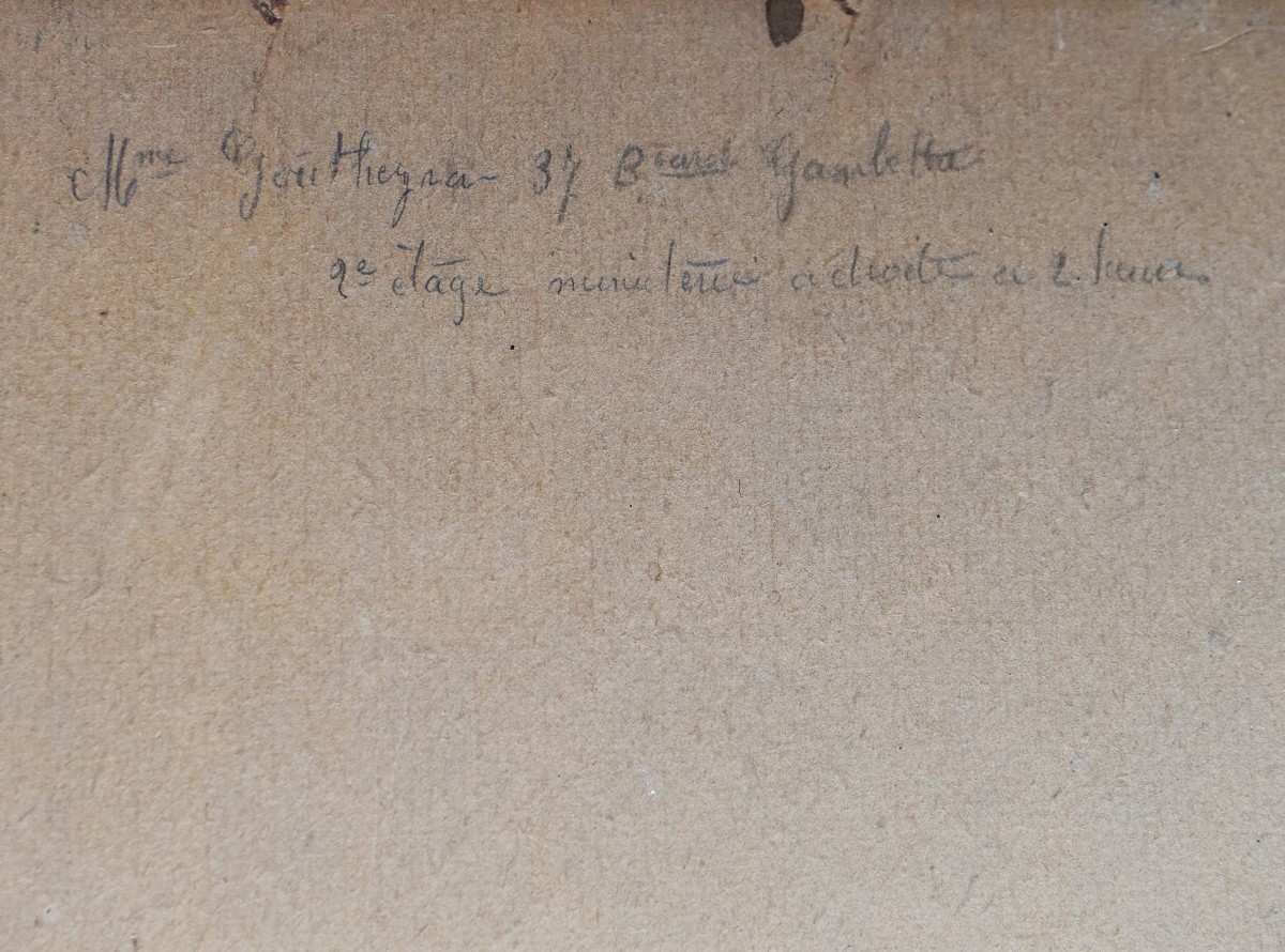 Jean CHALEYÉ (Saint-Étienne 1878 - Puy-en-Velay 1960), Roses dans un vase bleu (vers 1920)-photo-4