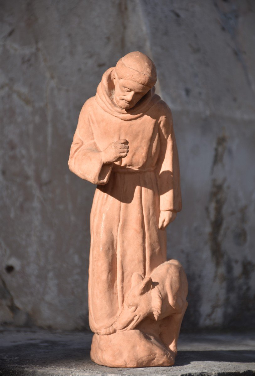 Ignacio Gallo, Saint François d'Assise et le Loup de Gubbio (vers 1920)-photo-2