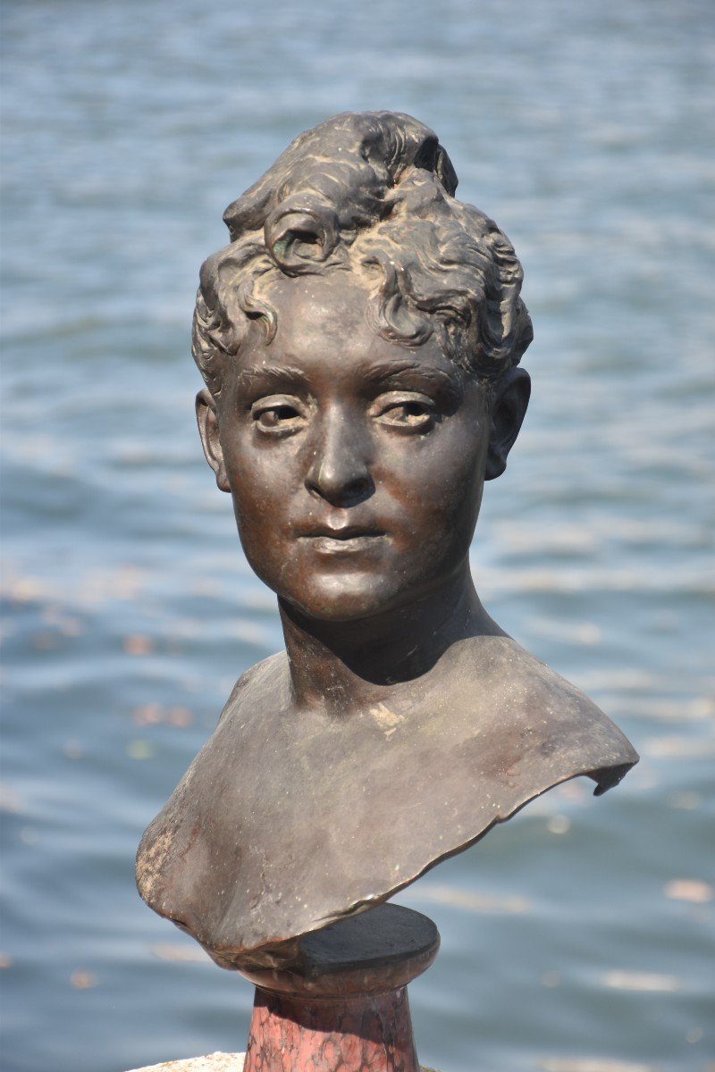 Léopold BERNSTAMM (Riga 1859 - Menton 1939), Portrait de femme (vers 1900)-photo-4