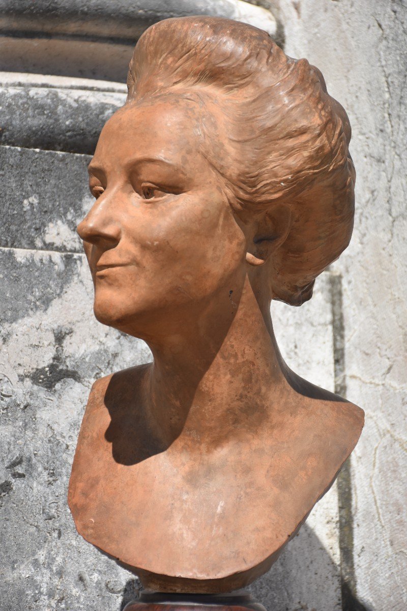 François Sicard, Portrait Of Mme A … (1913)-photo-2