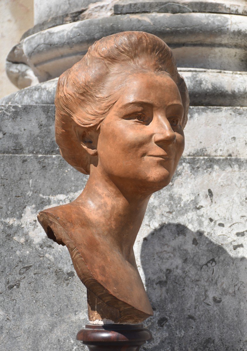 François Sicard, Portrait Of Mme A … (1913)-photo-2