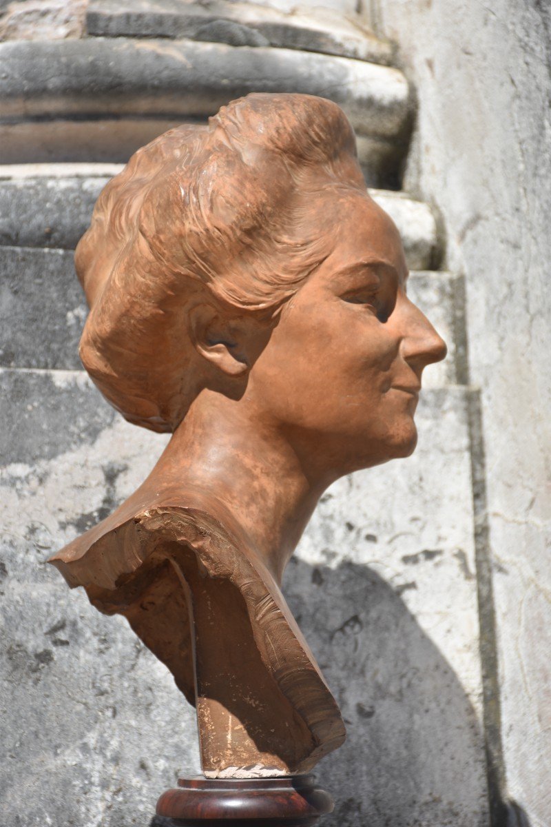 François Sicard, Portrait Of Mme A … (1913)-photo-4