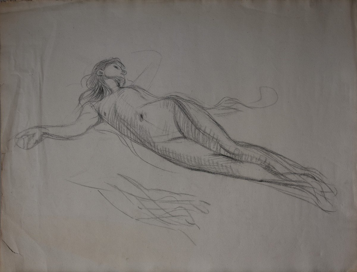Georges PICARD (Remiremont 1857 - Yzeures-sur-Creuse 1943), Femme nue (vers 1900)-photo-2