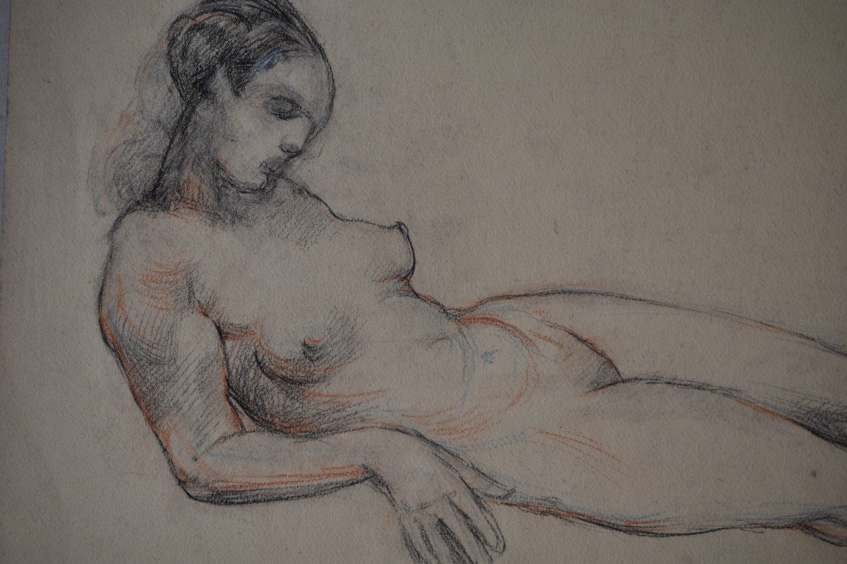 Attributed To Félix Benneteau-desgrois, Nude Woman (circa 1930)-photo-4