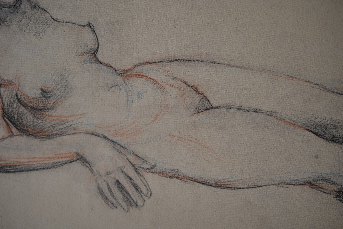 Attributed To Félix Benneteau-desgrois, Nude Woman (circa 1930)-photo-2