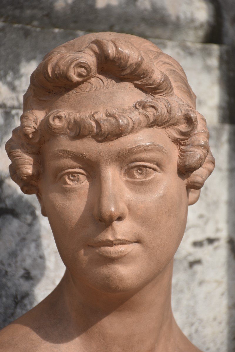 Charles SAMUEL (Bruxelles 1862 - Cannes 1938), Portrait de femme (vers 1910)-photo-2