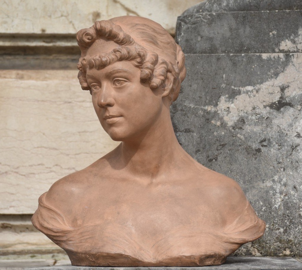 Charles SAMUEL (Bruxelles 1862 - Cannes 1938), Portrait de femme (vers 1910)