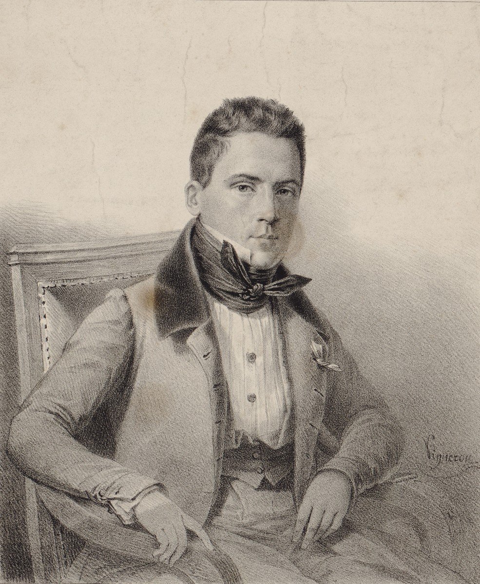 Henri Brun, Portrait Of Joseph Bard (1849)-photo-4