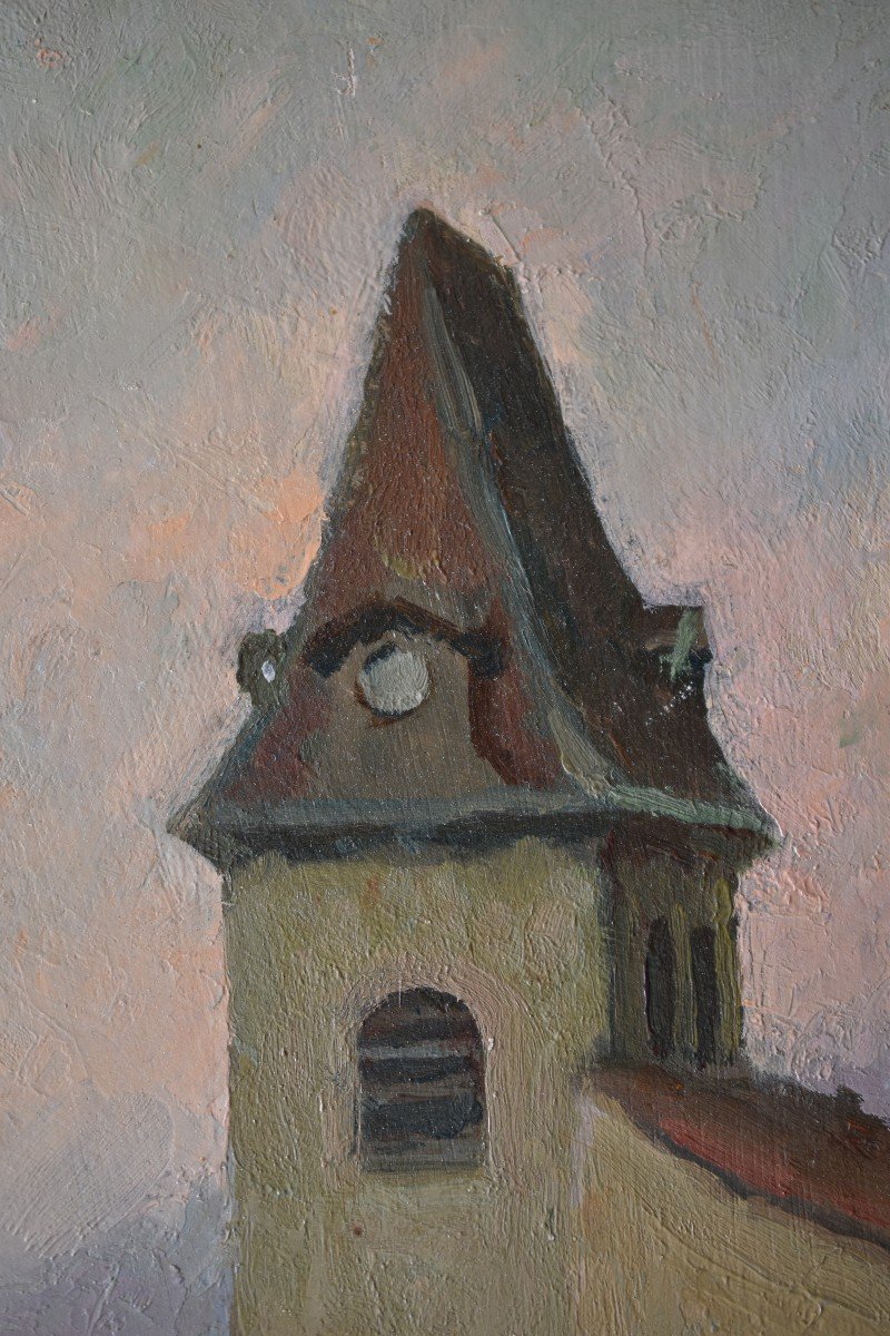 Hippolyte Léty, La vieille église de Beauvoir-de-Marc, Isère (vers 1940)-photo-2