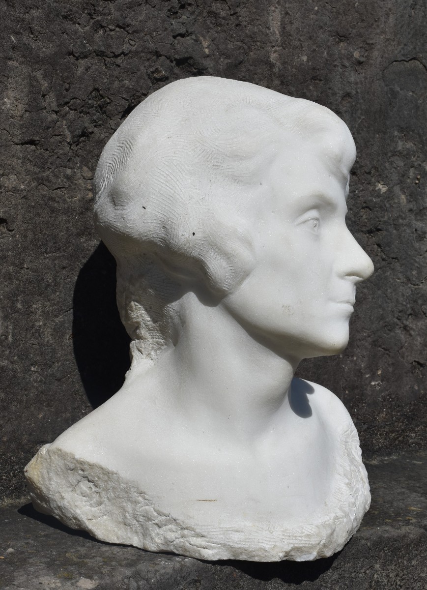 Albert-Bernard-Félix RICHARD, Tête de femme (vers 1920)-photo-2