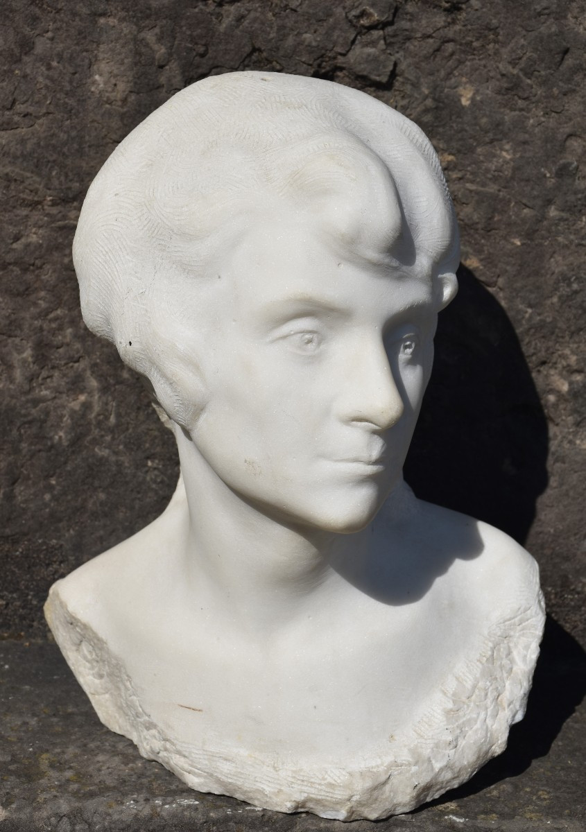 Albert-Bernard-Félix RICHARD, Tête de femme (vers 1920)-photo-3