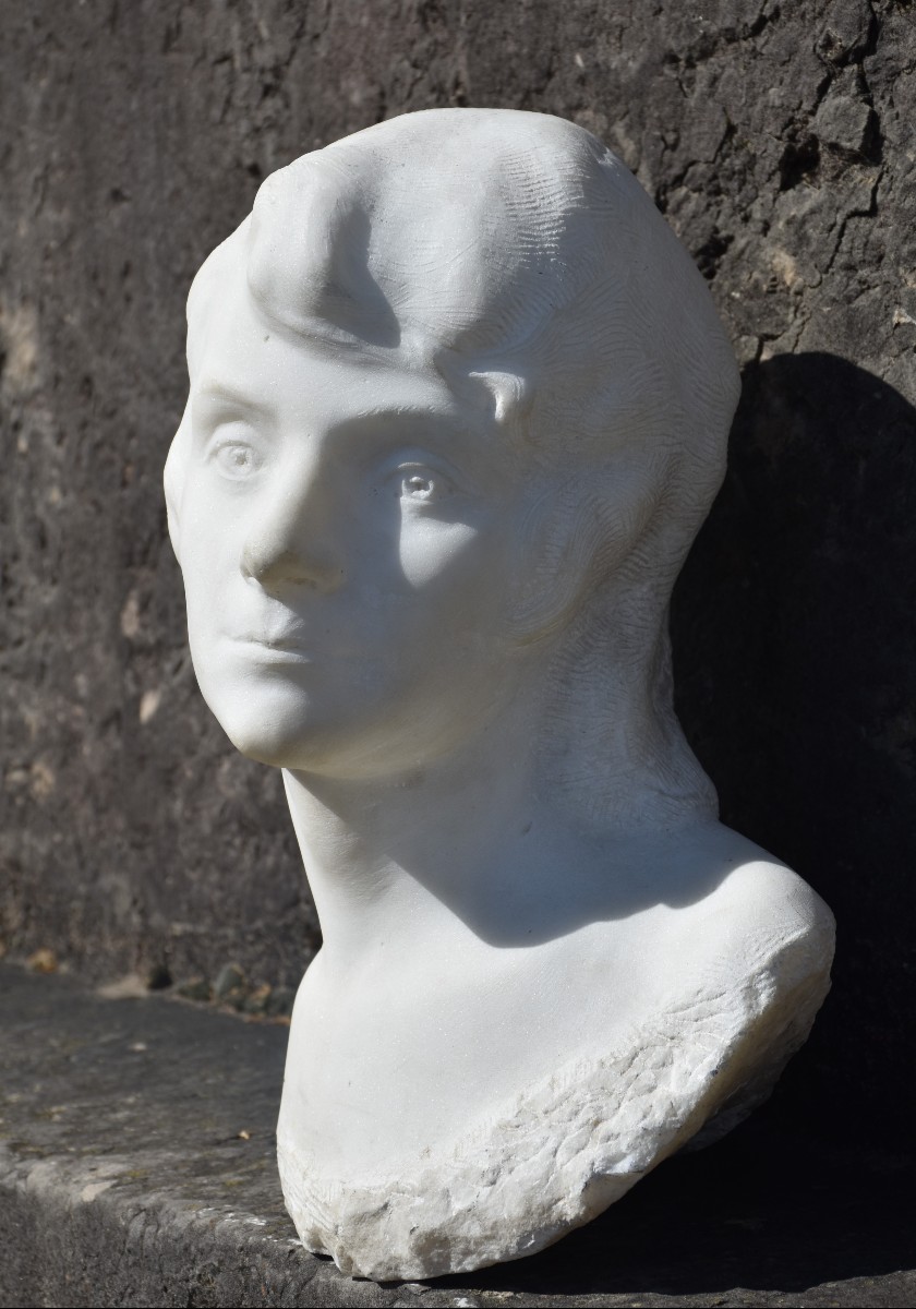 Albert-Bernard-Félix RICHARD, Tête de femme (vers 1920)-photo-4