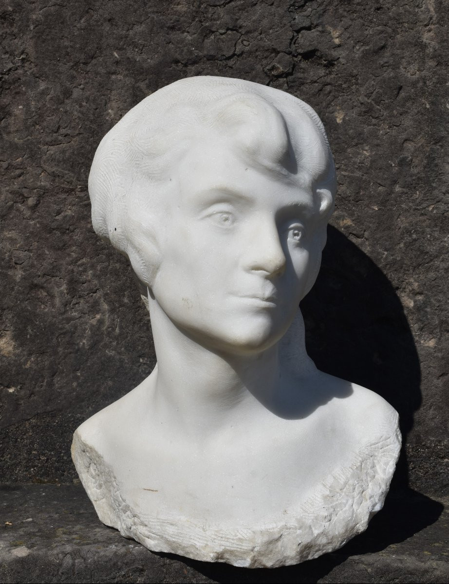 Albert-Bernard-Félix RICHARD, Tête de femme (vers 1920)-photo-4