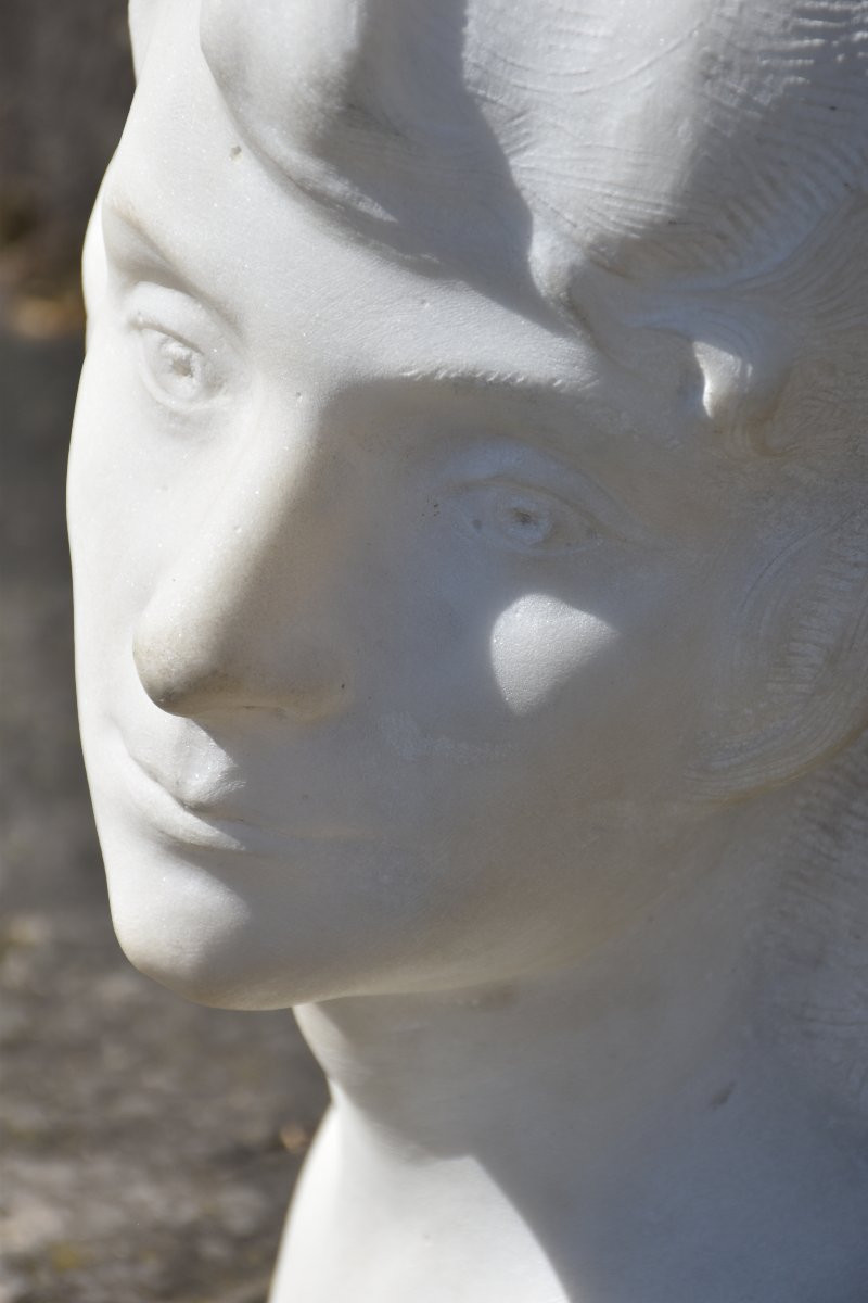Albert-Bernard-Félix RICHARD, Tête de femme (vers 1920)-photo-8