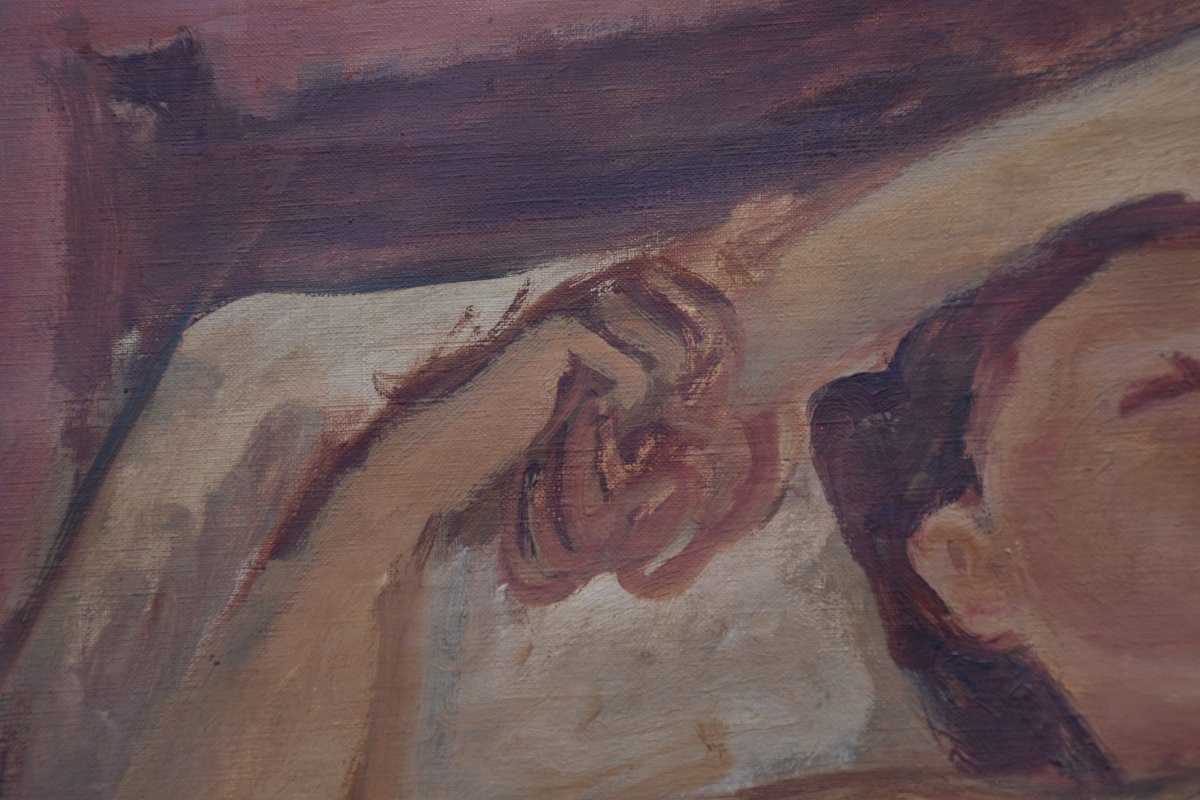  Maurice Savin (moras-en-valloire 1894 - Paris 1973), Reclining Nude (1940)-photo-4