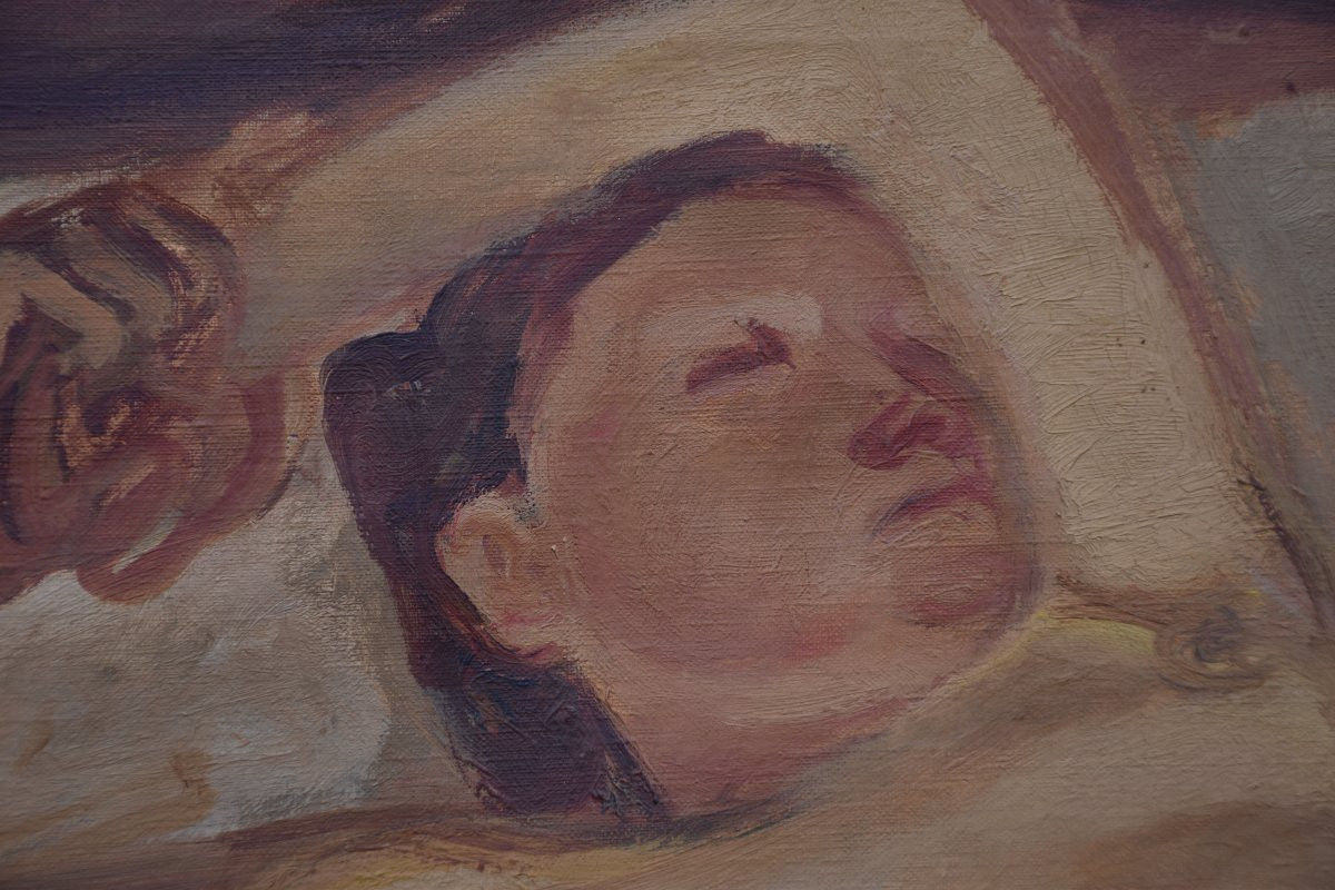  Maurice Savin (moras-en-valloire 1894 - Paris 1973), Reclining Nude (1940)-photo-7