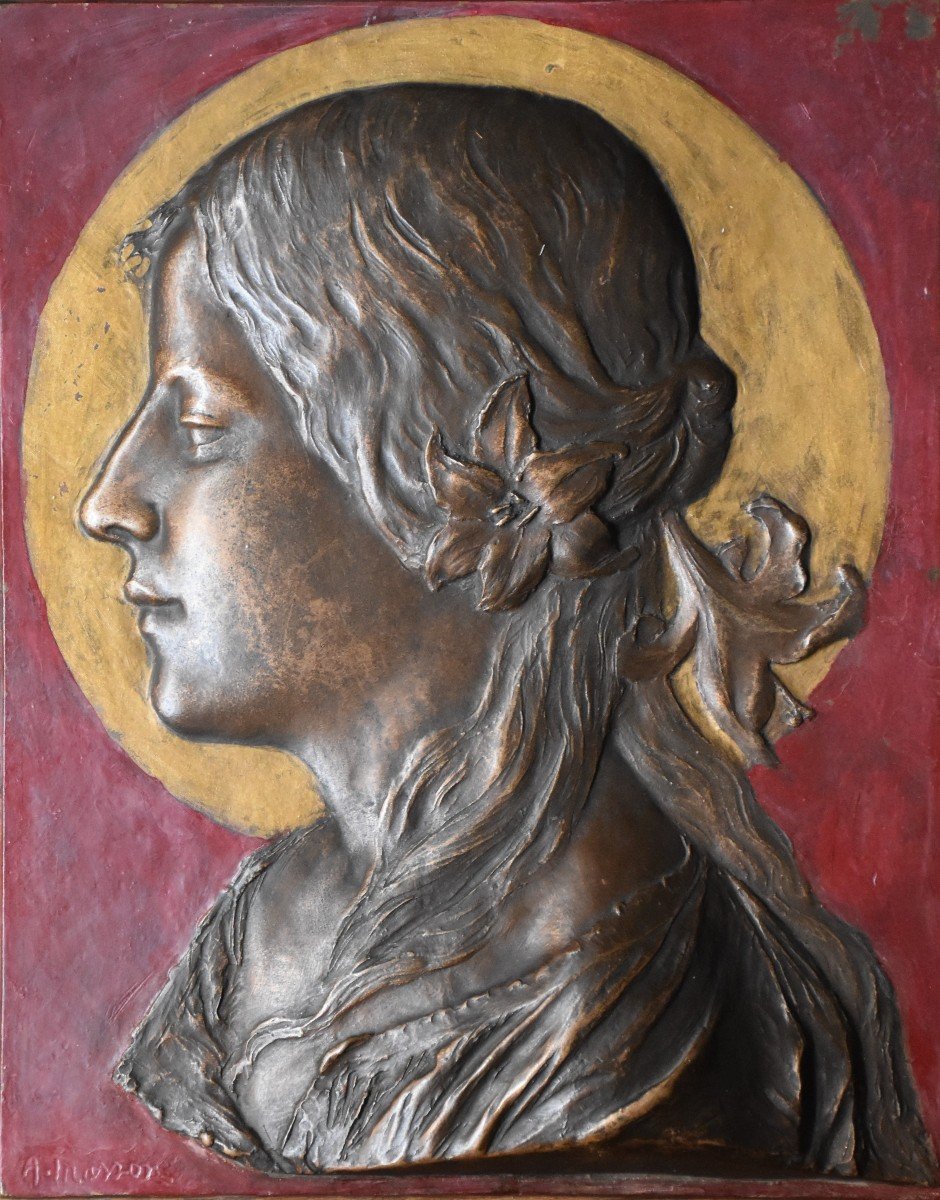Auguste Masson  (paris 1802-1870), Saint Cecilia (circa 1860)