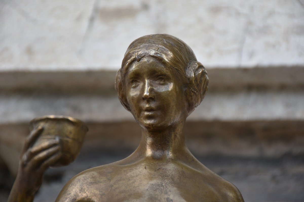 Yvonne Serruys, Femme à La Coupe / Hébé (circa 1912)-photo-4