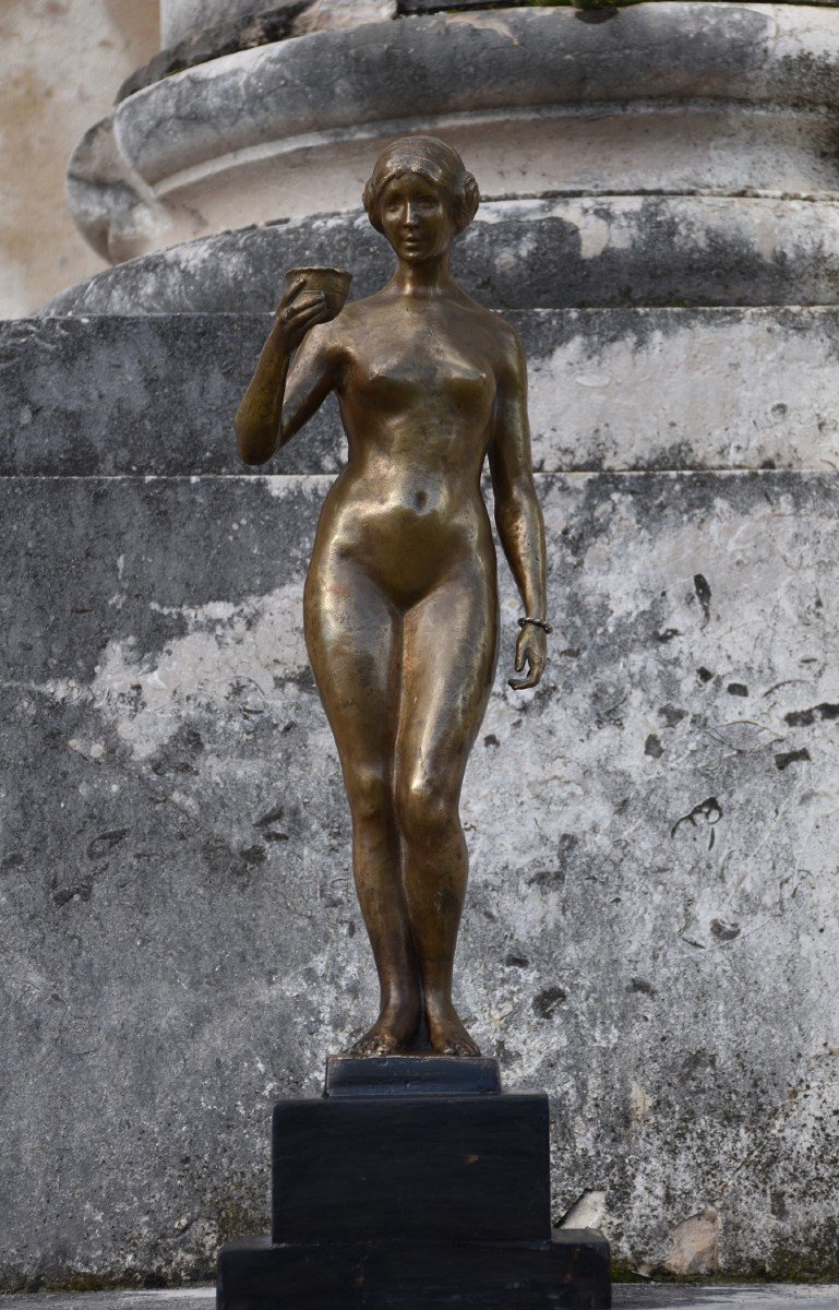 Yvonne Serruys, Femme à La Coupe / Hébé (circa 1912)-photo-5