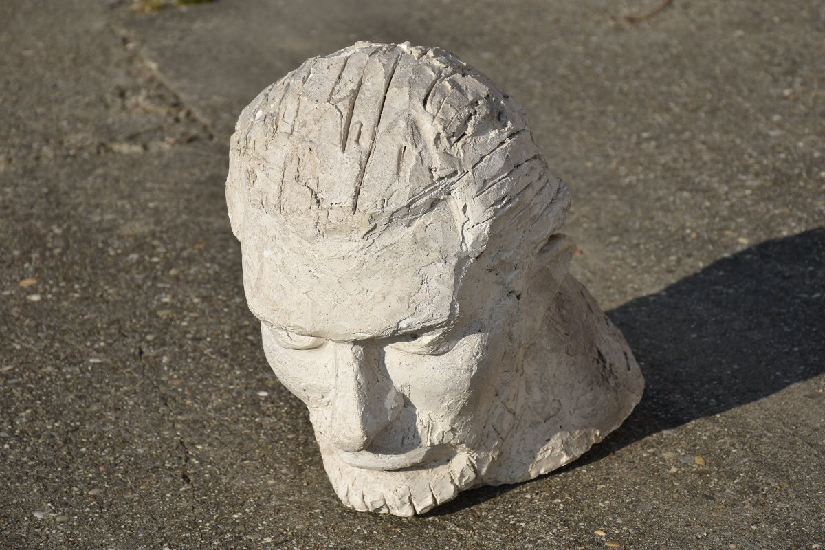 Flaminio BERTONI (Masnago 1903 - Antony 1964), Tête d’homme barbu (1938)-photo-2