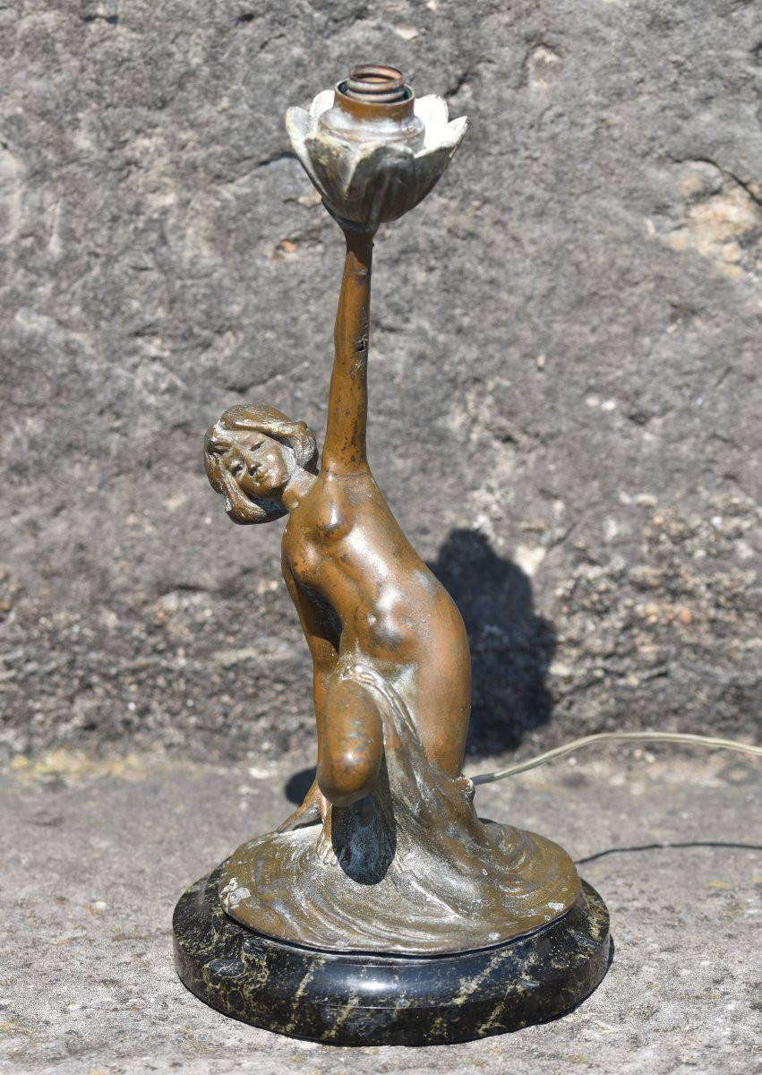 Friedrich BEER (Brno 1846 - Florence 1912), Bougeoir en forme de femme nue (vers 1885)-photo-3