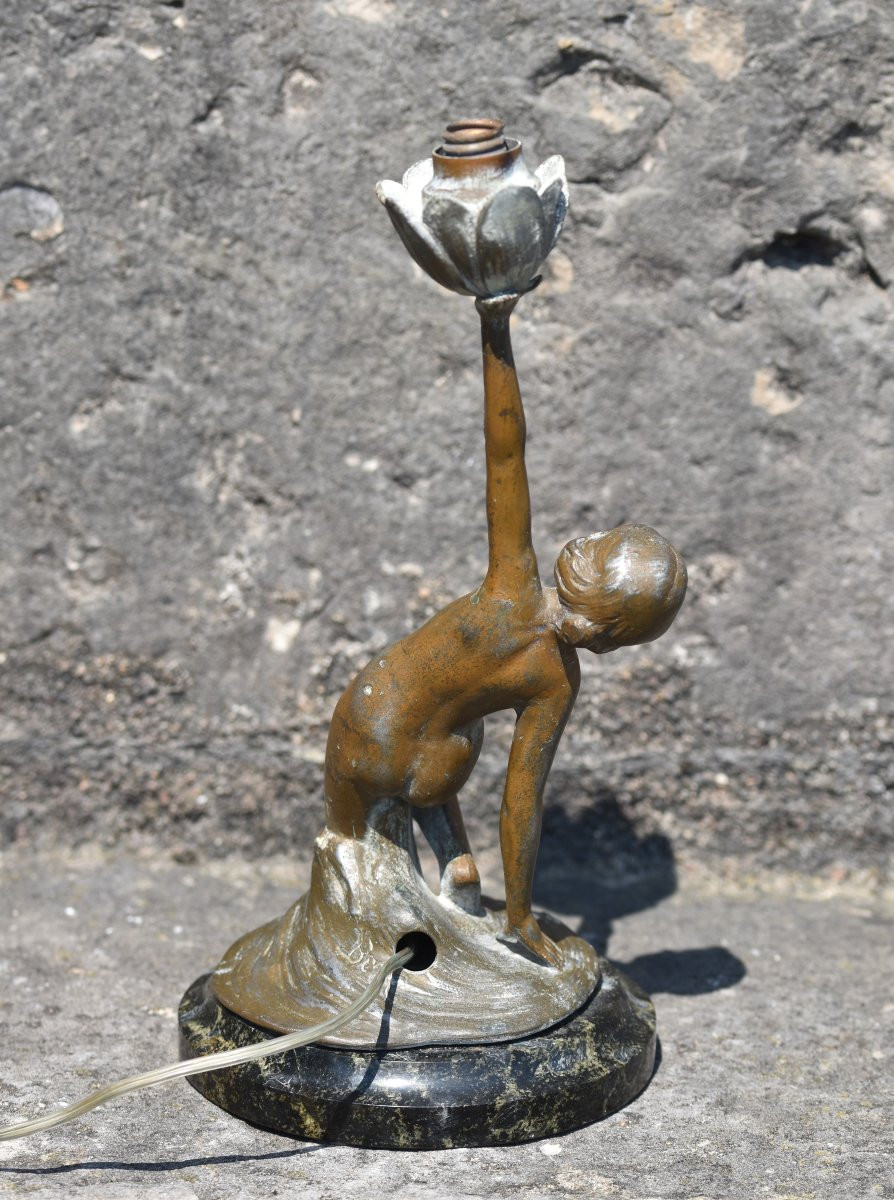 Friedrich BEER (Brno 1846 - Florence 1912), Bougeoir en forme de femme nue (vers 1885)-photo-6