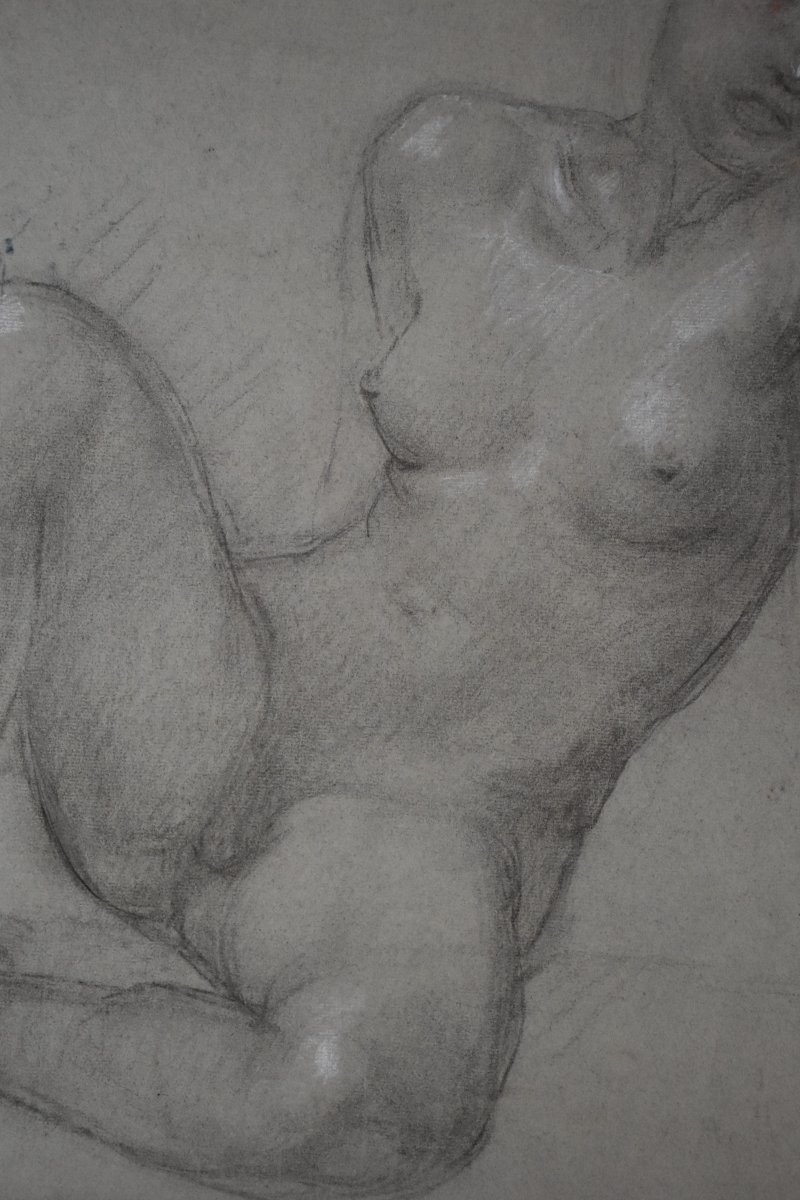 Félix BENNETEAU-DESGROIS (Paris 1879 - Nogent-sur-Marne 1963) , Femme nue (vers 1920)-photo-3