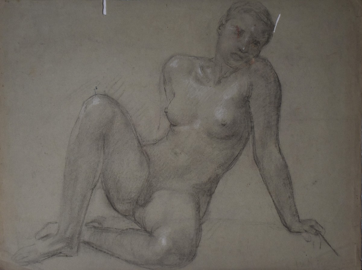Félix BENNETEAU-DESGROIS (Paris 1879 - Nogent-sur-Marne 1963) , Femme nue (vers 1920)