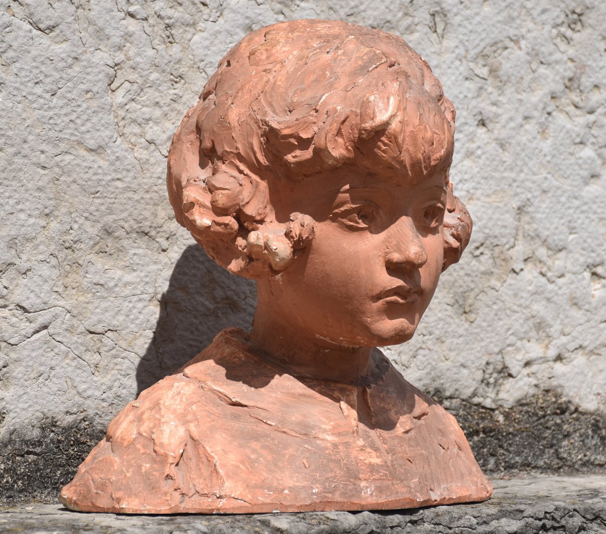Félix Benneteau-desgrois (paris 1879 - Nogent-sur-marne 1963), Portrait Of A Girl (circa 1910)-photo-3