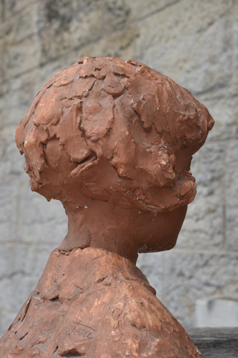 Félix Benneteau-desgrois (paris 1879 - Nogent-sur-marne 1963), Portrait Of A Girl (circa 1910)-photo-1