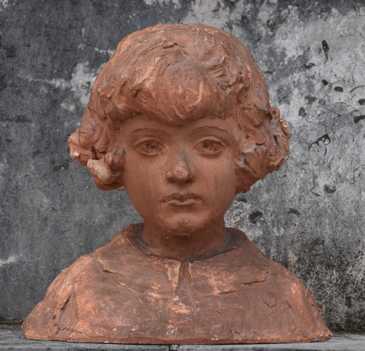 Félix Benneteau-desgrois (paris 1879 - Nogent-sur-marne 1963), Portrait Of A Girl (circa 1910)-photo-2