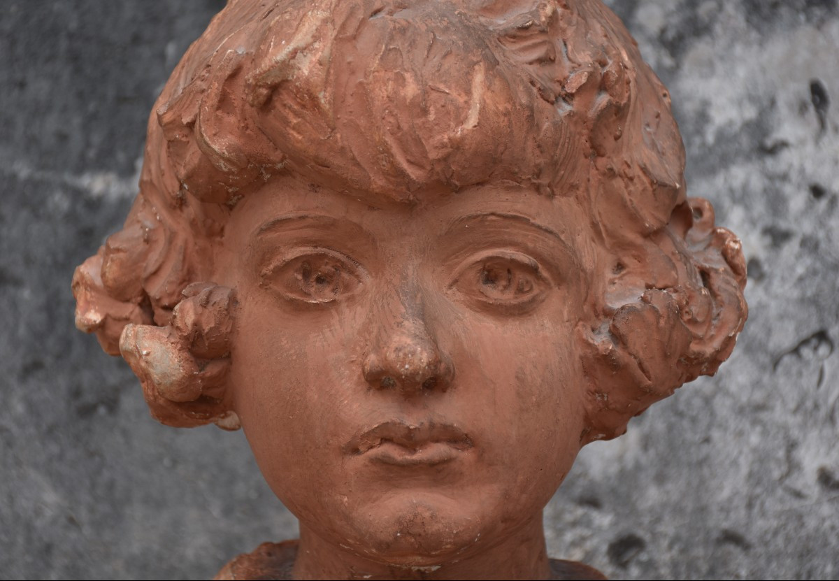 Félix Benneteau-desgrois (paris 1879 - Nogent-sur-marne 1963), Portrait Of A Girl (circa 1910)