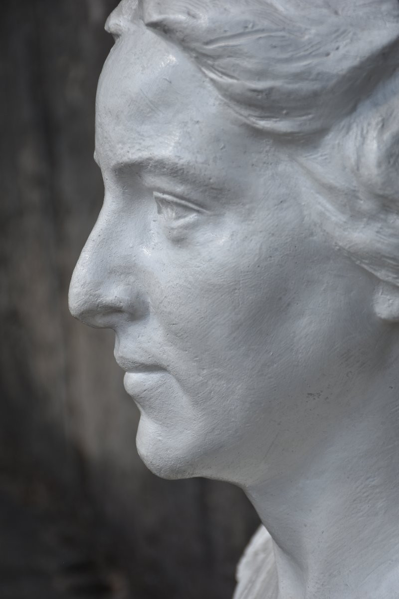 Jean TARRIT (Châtillon-sur-Chalaronne 1865 - Tanger 1950), Portrait de femme (Casablanca, 1938)-photo-4