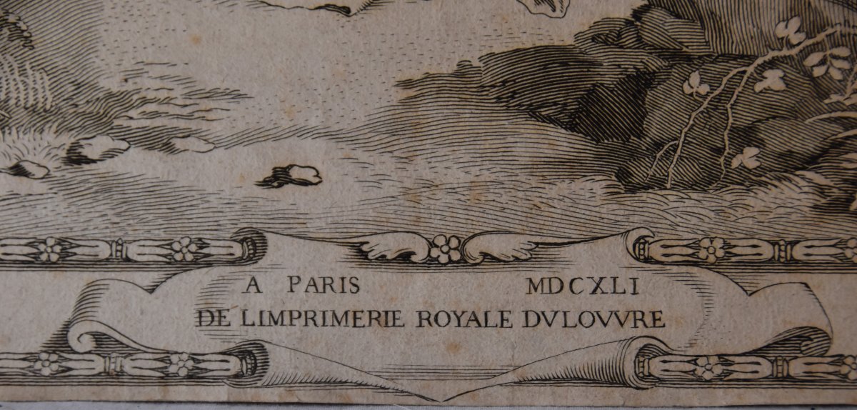 Jacques Stella (lyon 1596- Paris 1657) The Madeleine At Sainte-baume Visited By Angels (1641)-photo-1