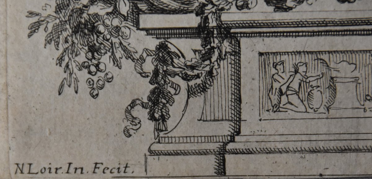 Nicolas Loir (paris 1624-1679), Two Ornamental Engravings (circa 1660)-photo-2