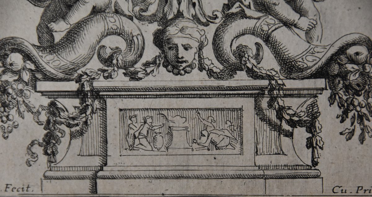 Nicolas Loir (paris 1624-1679), Two Ornamental Engravings (circa 1660)-photo-3