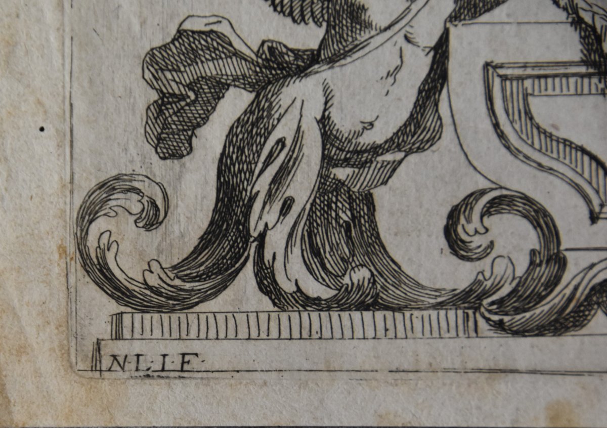 Nicolas Loir (paris 1624-1679), Two Ornamental Engravings (circa 1660)-photo-2