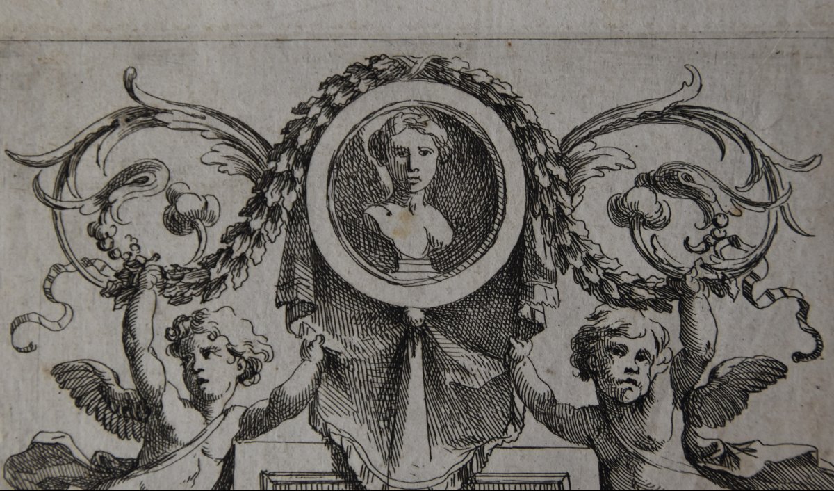 Nicolas Loir (paris 1624-1679), Two Ornamental Engravings (circa 1660)-photo-3
