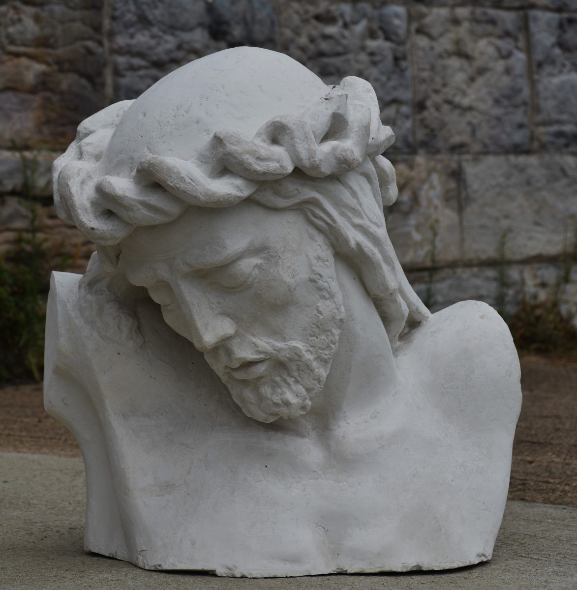 Lucien Fenaux (1911 - 1969), Christ With The Crown Of Thorns (circa 1950)-photo-2