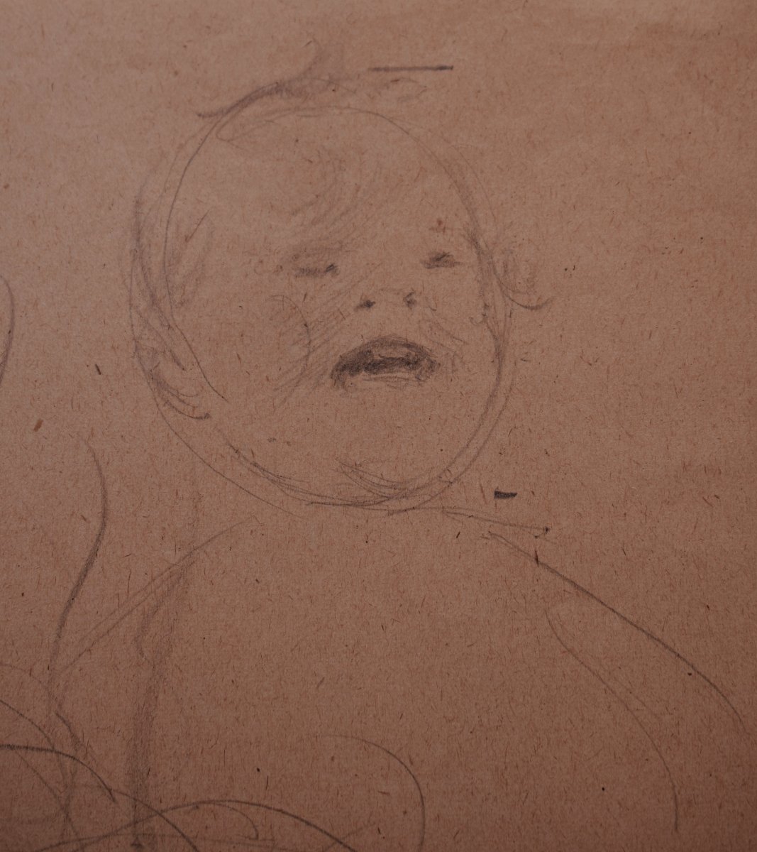 Georges PICARD, (Remiremont 1857 - Yzeures-sur-Creuse 1943), Angelot qui pleure (vers 1900)-photo-4